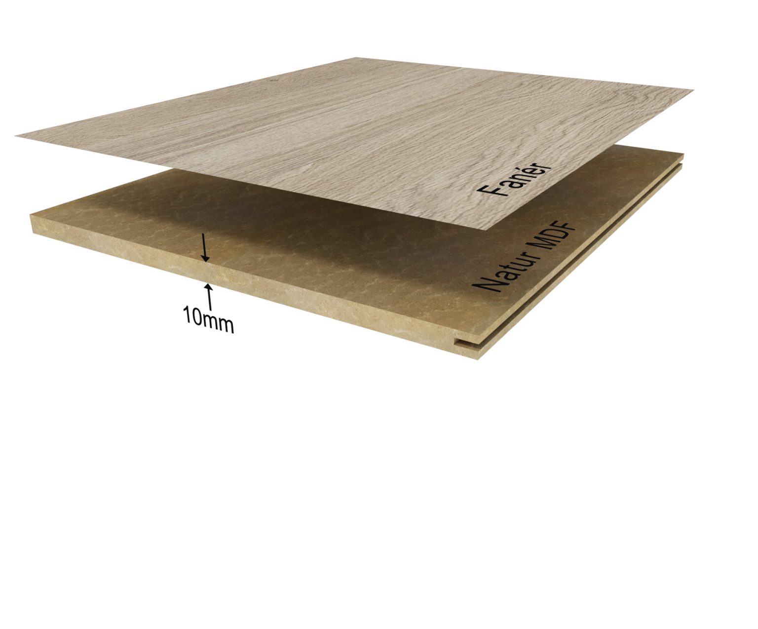 Slät Väggpanel Fanér - Zilence